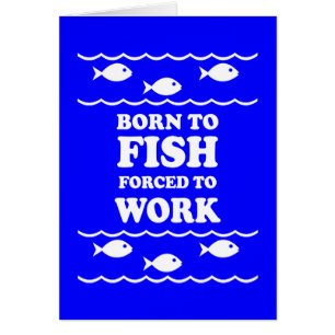 Cartão Pesca engraçada
