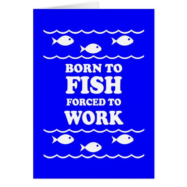 Cartão Pesca engraçada (Frente)