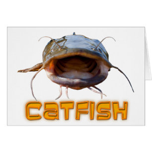 Cartão Pesca grande da boca