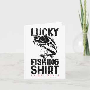 Cartão Pesca Lucky Charm Pescador Engraçado Presente