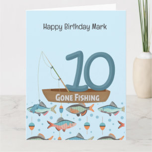 Cartão Pesca no 10º Aniversário