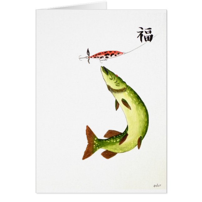 Cartão Pesca Pike (Frente)