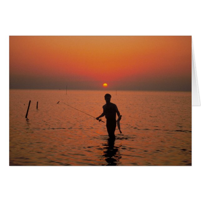 Cartão Pesca solar (Frente Horizontal)