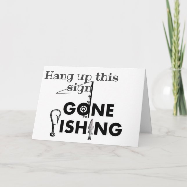 CARTÃO ***PESCADO*** PEIXE O DIA TODO NO SEU ANIVERSÁRIO! (Frente)