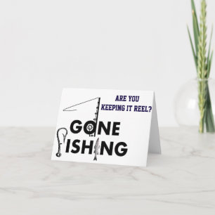 Cartão PESCADOR **aniversário de 40 anos** MANTENDO-O REE