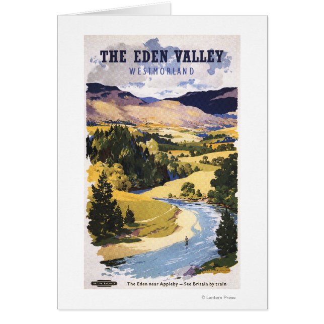 Cartão Pescador no Vale do Éden (Frente)