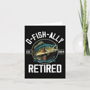 Cartão Pescador Pesca Retificativo Presente O-fish-ally R