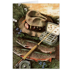 Cartão Pescando ainda a vida