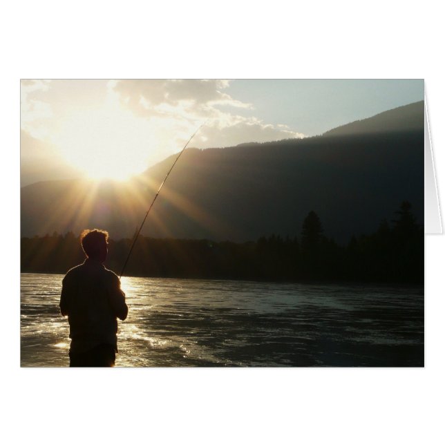 Cartão Pescar no Sol (Frente Horizontal)