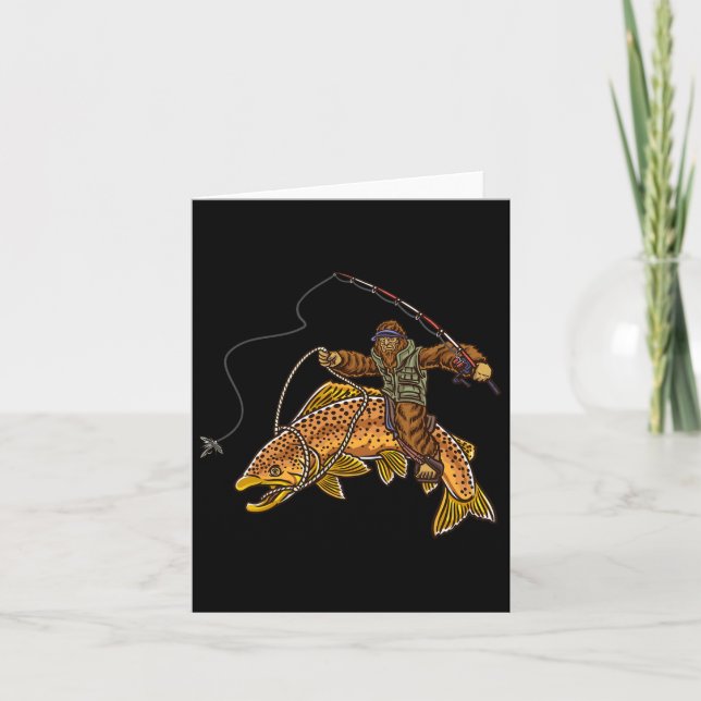 Cartão Pescaria De Pé Grande (Frente)