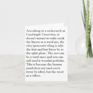 Cartão Pesquisa em Cmabrigde Uinervtisy Geretign Crad