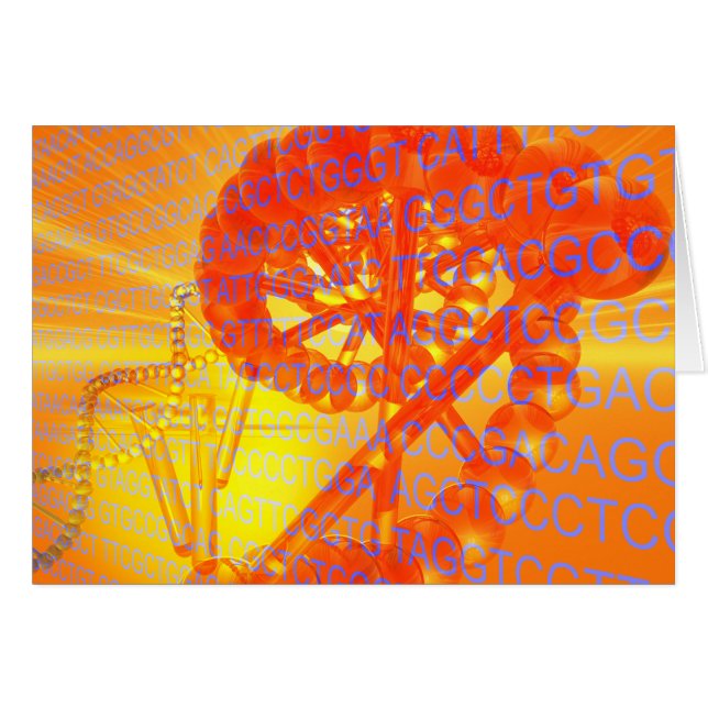 Cartão Pesquisa genética (Frente Horizontal)