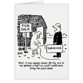 Cartão Pesquisador dá a Pig sua avaliação de uma propried