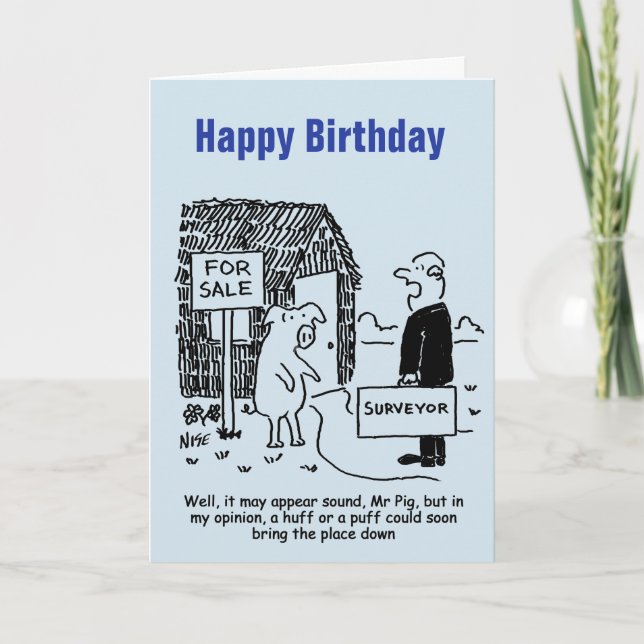 Cartão Pesquisador dá a Pig sua avaliação de uma propried (Frente)