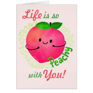 Cartão Pêssego Positivo - Pêssego