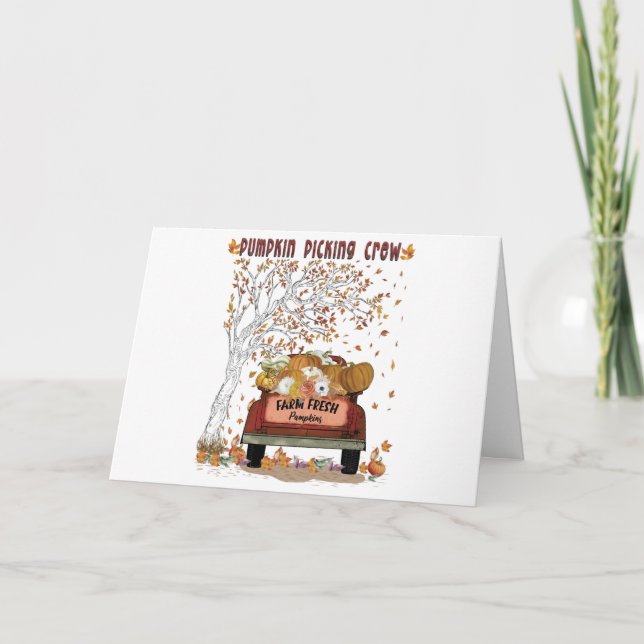 Cartão Pessoal de Abóbora (Frente)