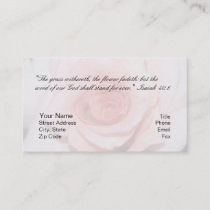 Cartão pessoal do 40:8 de Isaiah