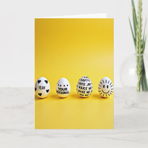 Cartão Pessoal Feliz Alegria Sim