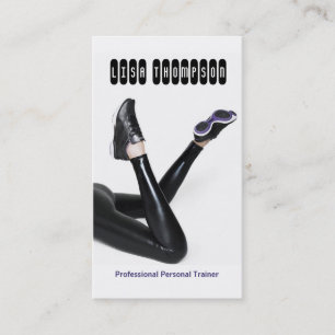 Cartão pessoal profissional do instrutor/malhação