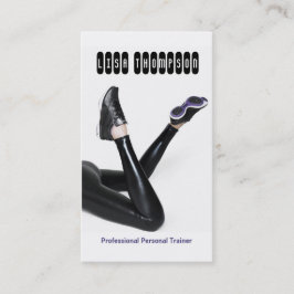 Cartão pessoal profissional do instrutor/malhação
