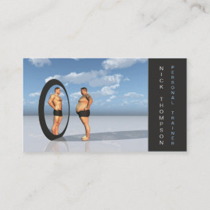 Cartão pessoal profissional do instrutor/malhação