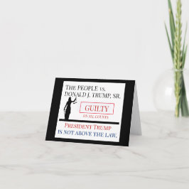 Cartão Pessoas contra o veredicto de Trump Guilty
