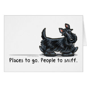 Cartão Pessoas do Scottie a sniff