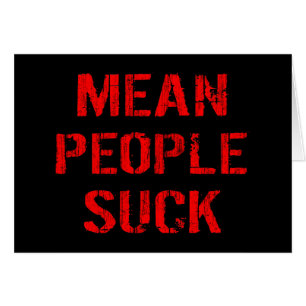 Cartão Pessoas Médias Suck