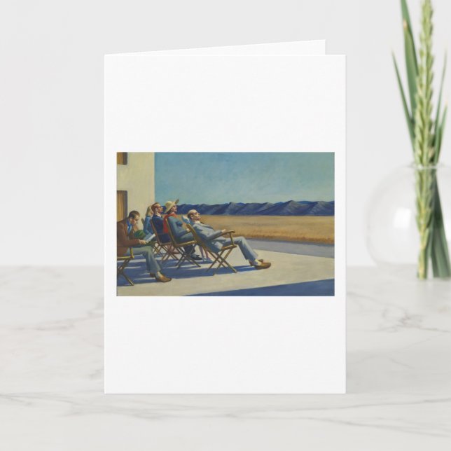 Cartão Pessoas No Sol - Edward Hopper (Frente)