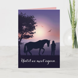 Cartão Pet Condolence Horse Perde Simpatia Personalizada