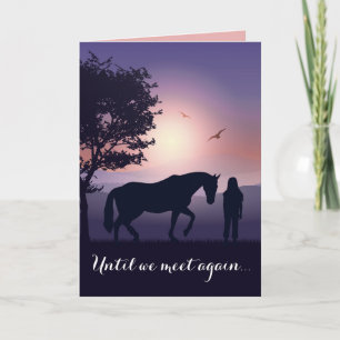 Cartão Pet Condolence Horse Perde Simpatia Personalizada