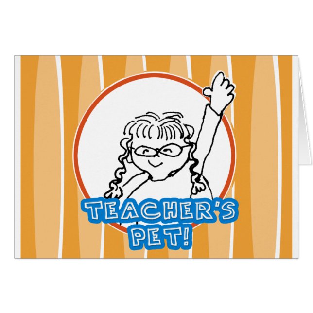 Cartão Pet de Professora (Frente Horizontal)