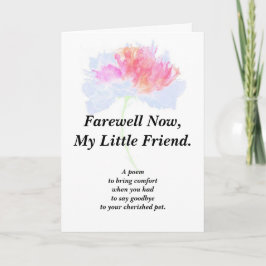 Cartão Pet Foled de Poema de Simpatia