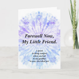 Cartão Pet Foled de Poema de Simpatia