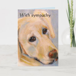 Cartão Pet loss : male dog : sympathy card