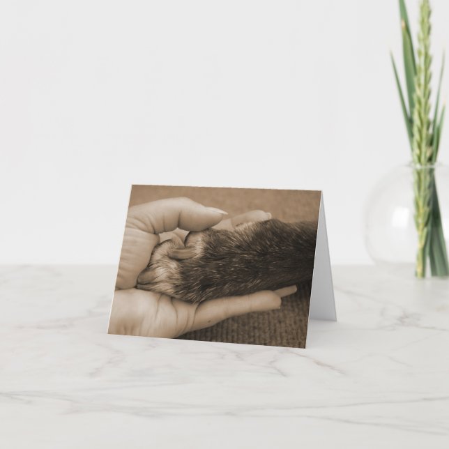 Cartão Pet Loss - Touch of an angel (Frente)