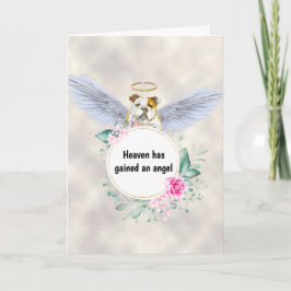 Cartão Pet perde angas de cachorro-do-buldogue inglês poe