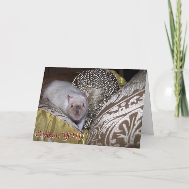 Cartão Pet rat, Duncan Birthday Card (Frente)