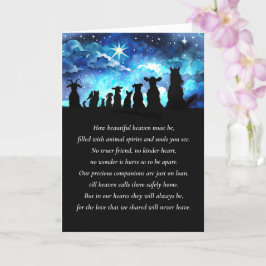 Cartão Pet Simpatia com Poema Espiritual de Animais do Cé