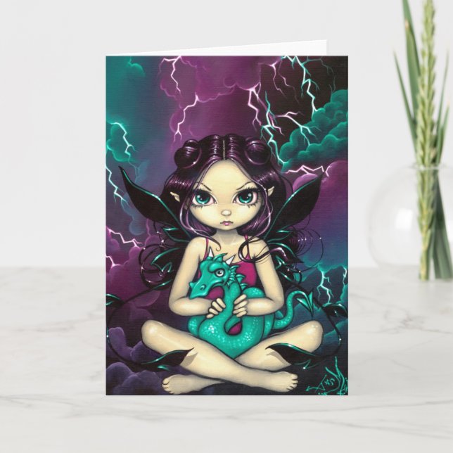 Cartão "Pet Storm Dragon" Greeting Card (Frente)