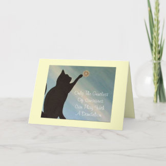 Cartão Pet Sympathy Card - Cat (Kinky Friedman quote)