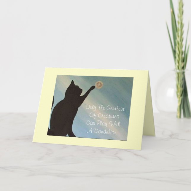 Cartão Pet Sympathy Card - Cat (Kinky Friedman quote) (Frente)