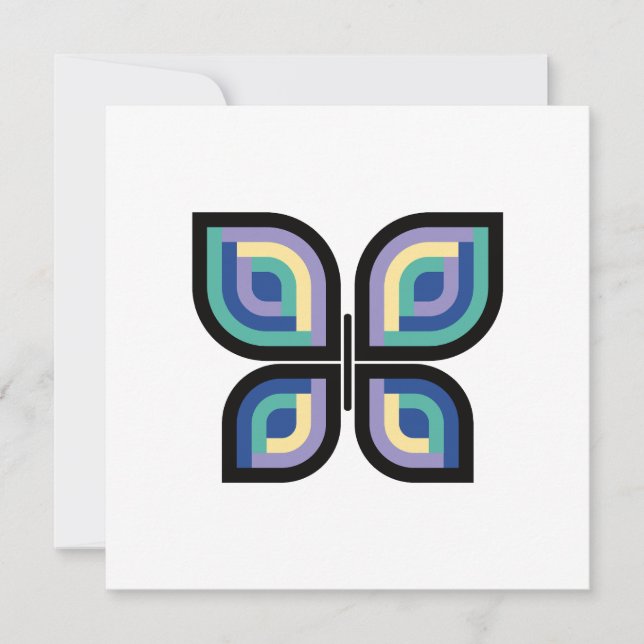 Cartão Petal Prism Butterfly (Frente)