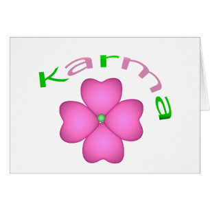 Cartão Pétala da flor - karma