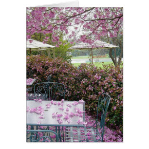 Cartão pétalas abundante