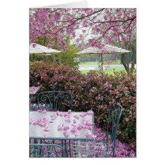 Cartão pétalas abundante