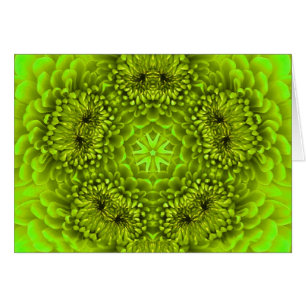 Cartão PÉtalas DE FLORES DAHLIA VERDES