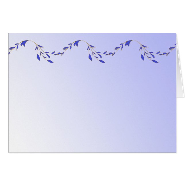 Cartão Pétalas roxas (paisagem) (Frente Horizontal)