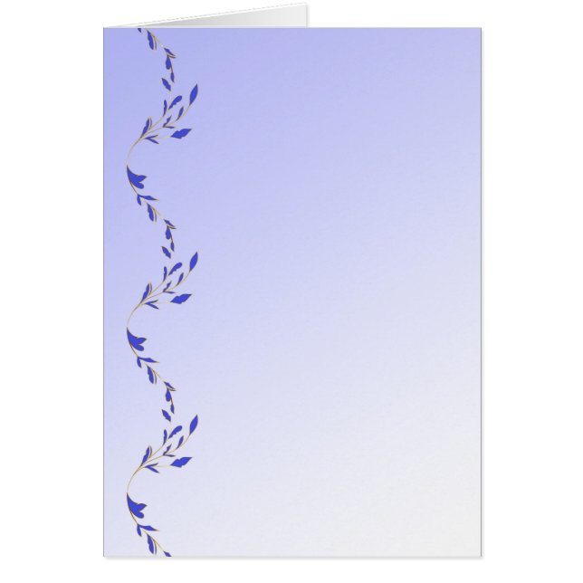 Cartão Pétalas roxas (retrato) (Frente)