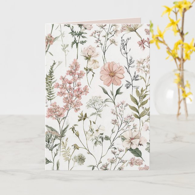 Cartão Pétalas Serenas (Flor Amarela)